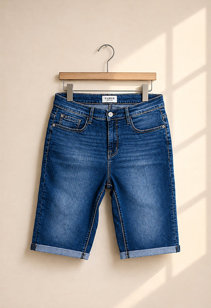 Men's Denim Rollup Shorts