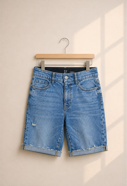 Men's Denim Rollup Shorts