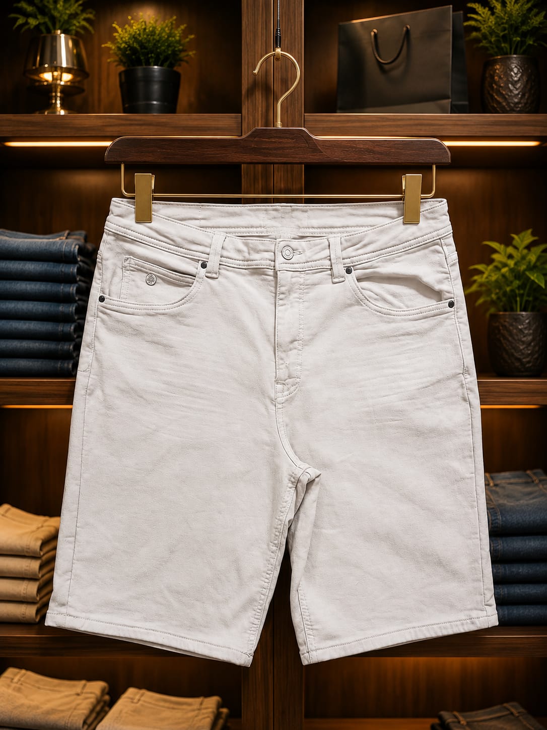 Men's Denim Terry Shorts