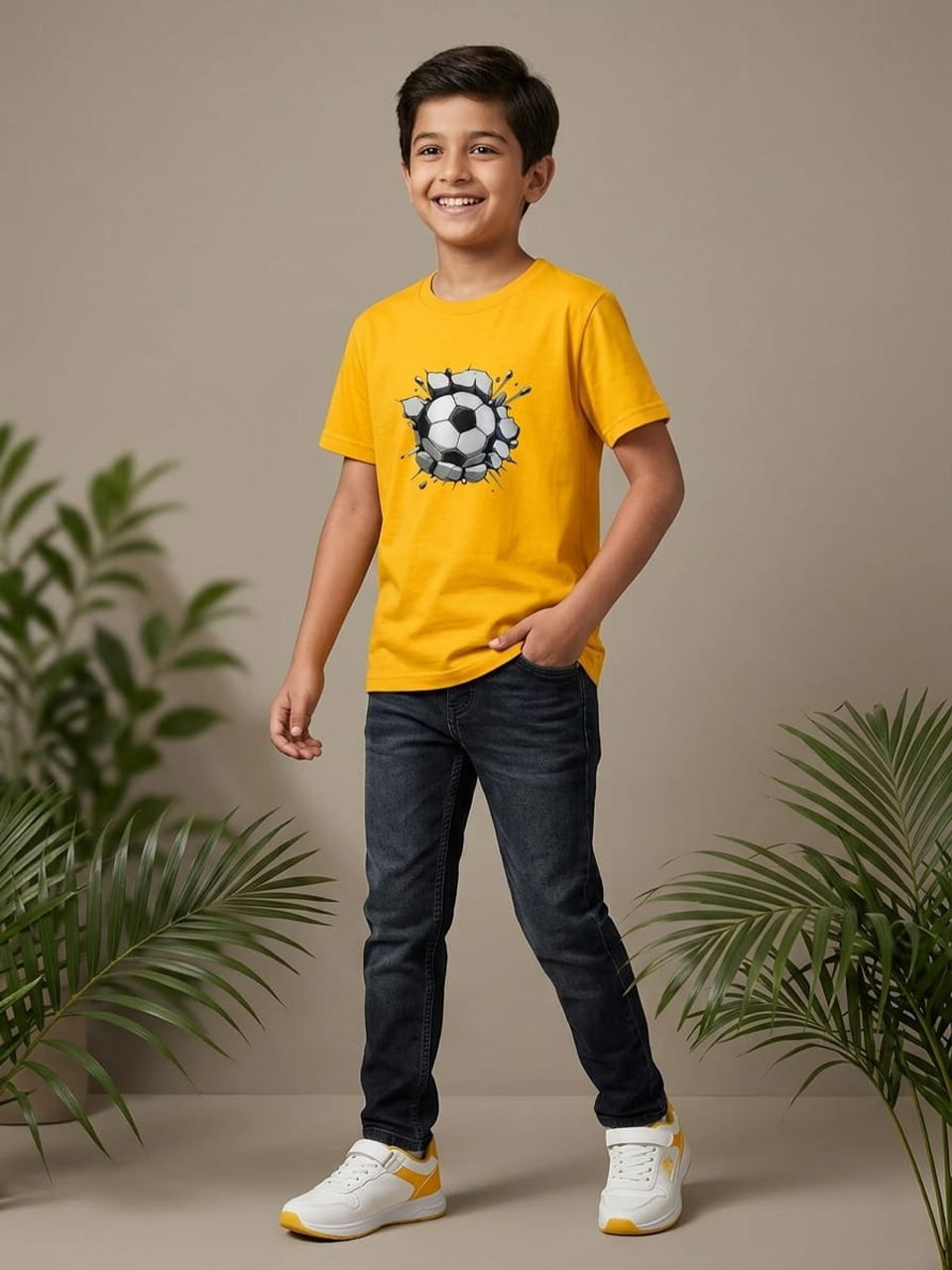 Premium Kids' Printed T-Shirt – 100% Fine Cotton.